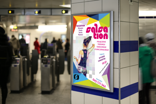 Plakaty Salsation dla Zdrofit / Big Print reklama Biłgoraj