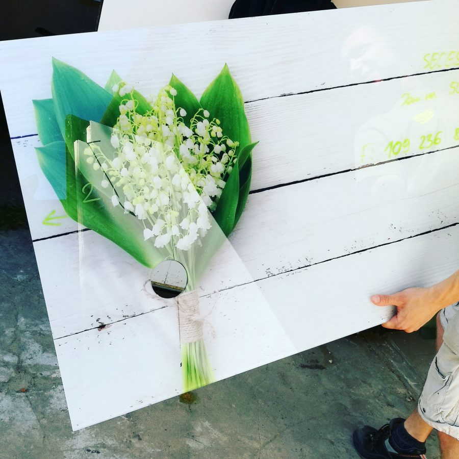 Wydruk bezpośrednio na szkle #drukarnia #bilgoraj #bigprint #druknaszkle #flowers #lacobel do #kuchni