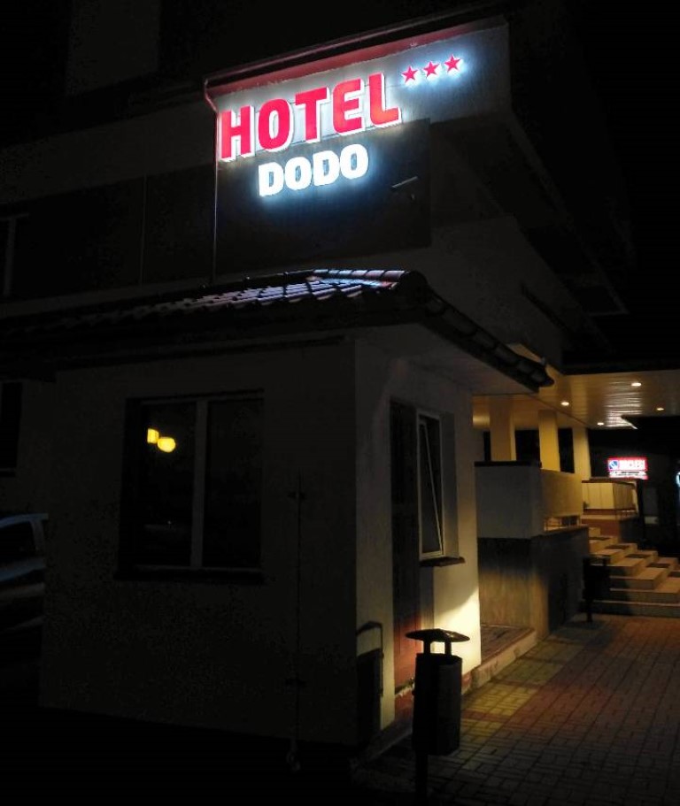 Podświetlane litery 3d dla Hotelu Dodo/reklama big print Biłgoraj
