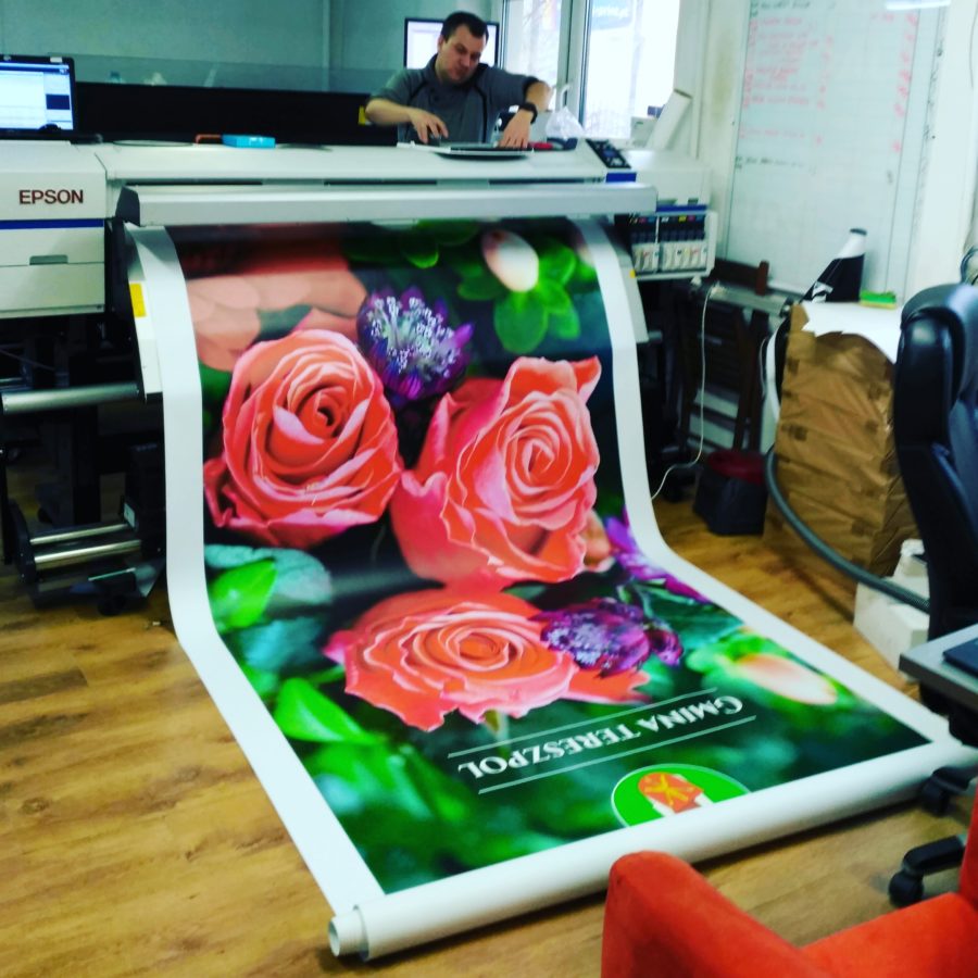 Baner dla Gminy Tereszpol /drukarnia Big Print Biłgoraj